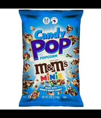 Lot de 9 paquets pop-corn m&m's