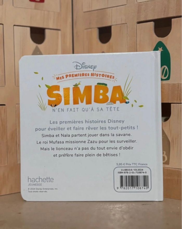 Simba n’en fait qu’à sa tête - livre Disney baby - mes premières histoires Disney - photo numéro 2