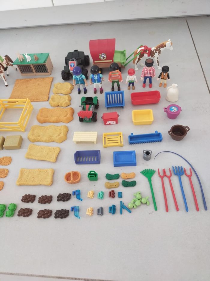 Lot playmobil équestre chevaux - photo numéro 3