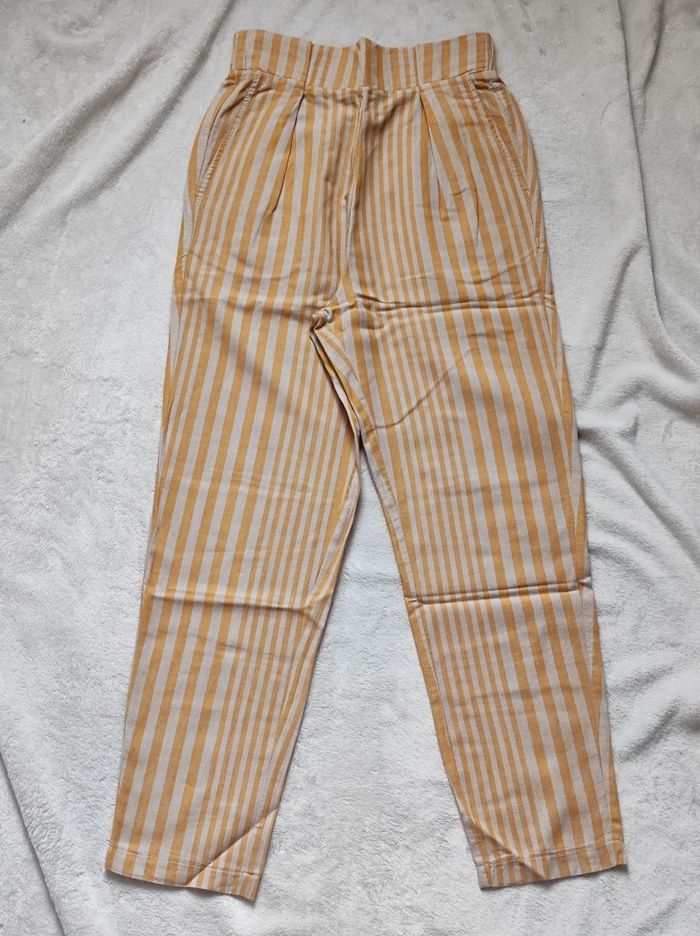 Pantalon décontractée rayures taille S - photo numéro 2