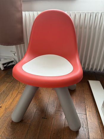 Chaise Smoby rouge corail