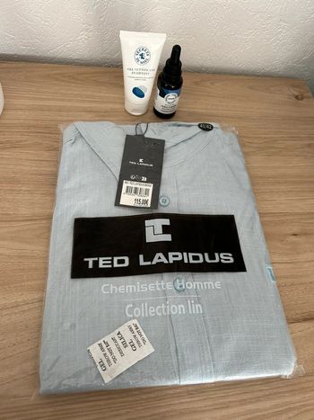 🌀 Chemise bleue Ted Lapidus 🌀