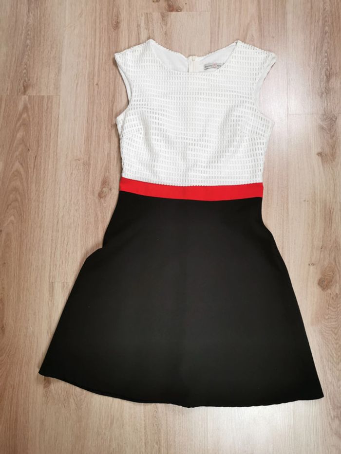 Robe trapèze blanc et noir Renatto Bene - photo numéro 9