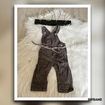 Très belle salopette grise 🥰 obaibi taille 12 mois