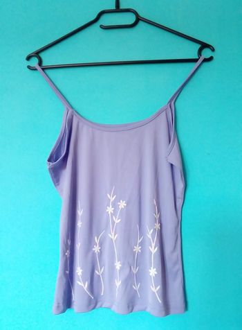 🦋 Débardeur violet avec broderie taille 38 🦋