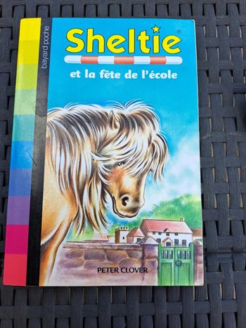 Livre sheltie à la fête de l école