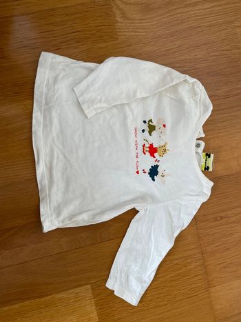 T-shirt manches longues Tape à l’œil neuf fille 6 mois