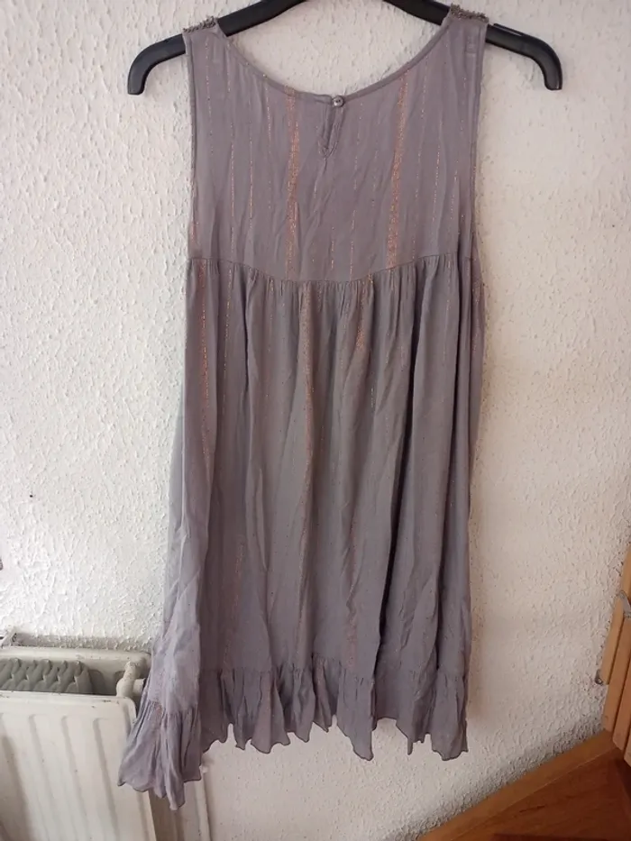 Robe longueur genou grise - photo numéro 3