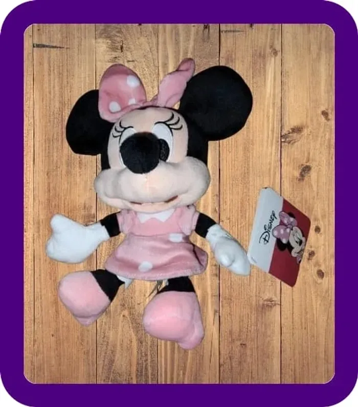 Peluche Minnie Disney environ 16 cm