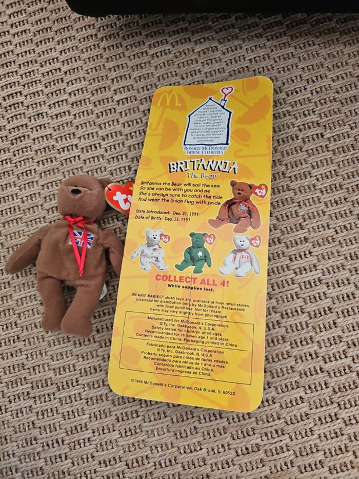 Peluche ours ty McDonald's vintage - photo numéro 7