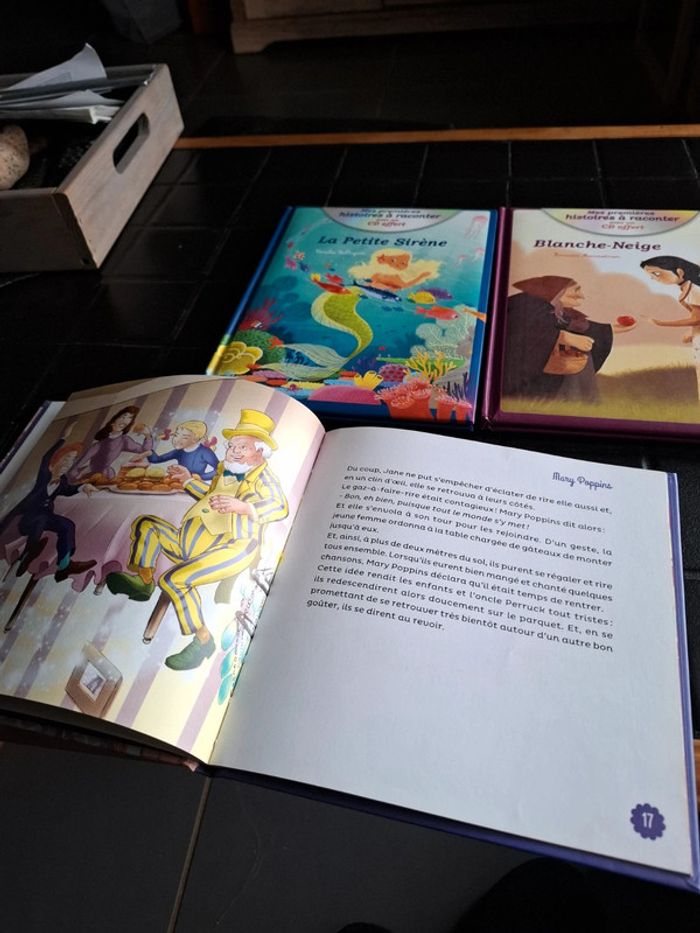 Livres avec cd blanche neige la petite sirene mary poppins - photo numéro 4
