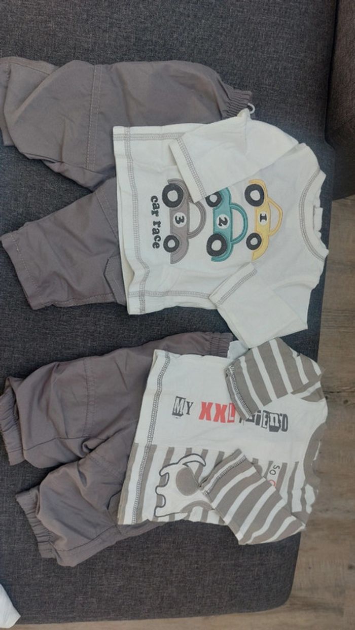 Lot 5 vêtements en 3 mois, en bon état - photo numéro 2