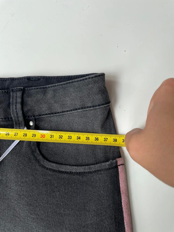 Jupe courte gris anthracite/noir taille M Mim - photo numéro 6