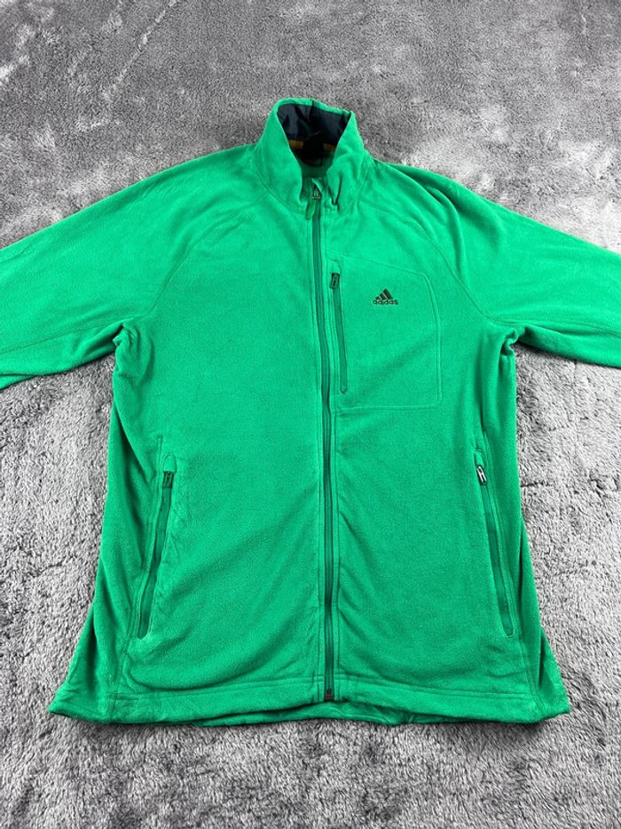 Veste polaire Adidas vert fluo – Taille L - photo numéro 6