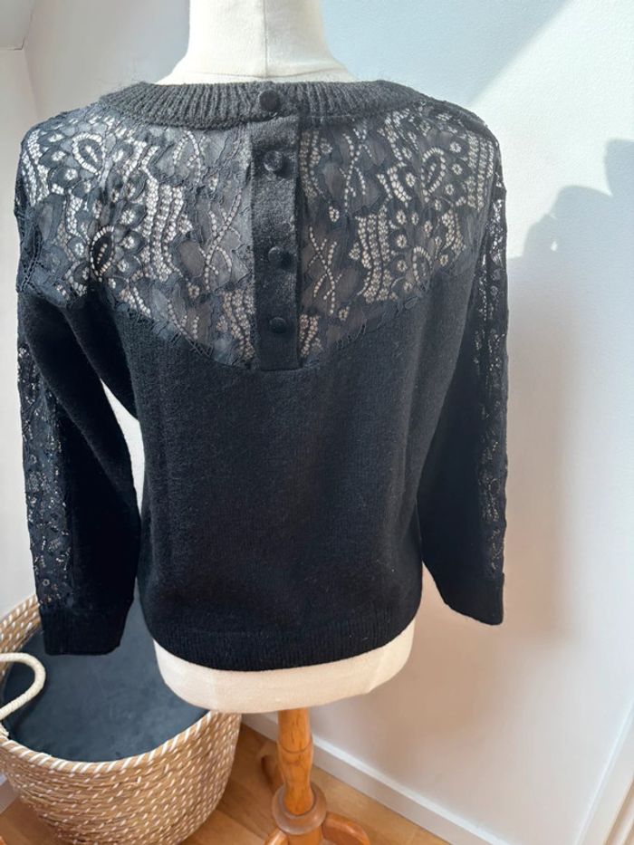 🖤 sublime pull dentelle noir - Promod - T36 - photo numéro 8