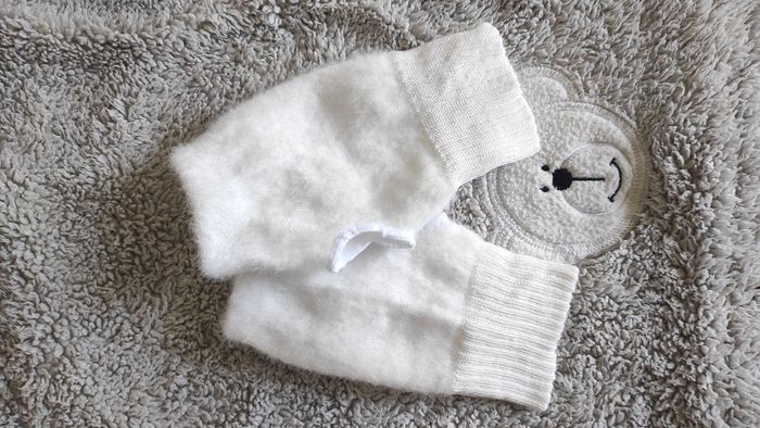 🤍 Mitaines blanches en fausse fourrure – Effet luxe & cocooning - photo numéro 2