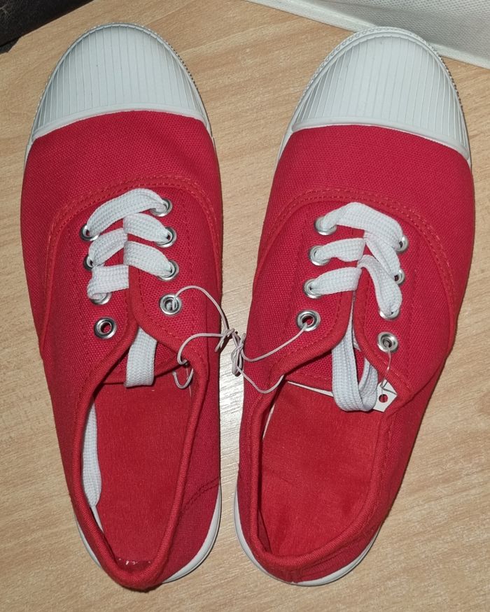 Chaussure à lacets Rouge - photo numéro 4
