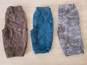 Lot de 3 pantalons  garçon en 6 mois