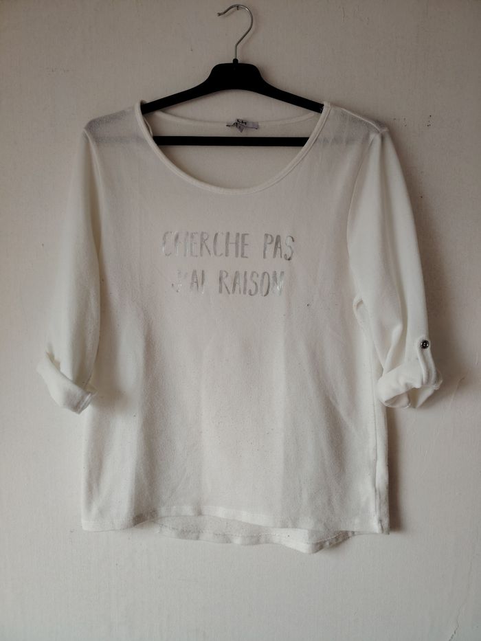 Pull blanc