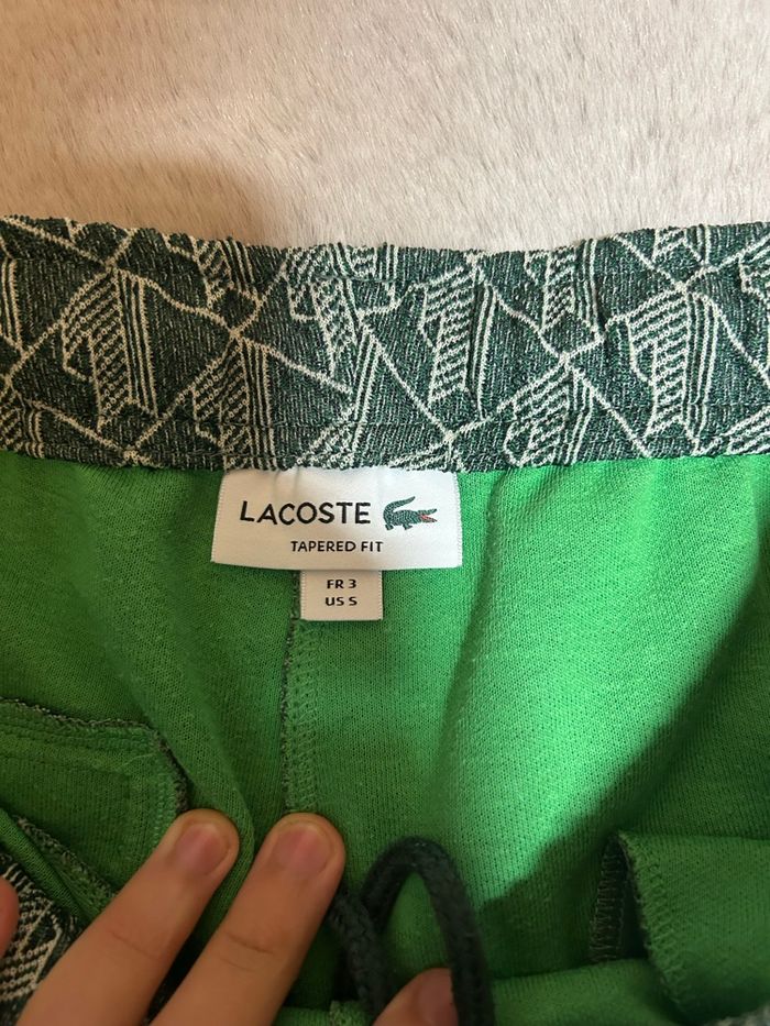 Pantalon Lacoste | Homme | Taille S | Vert - photo numéro 4