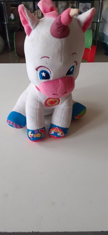 Peluche licorne clementoni