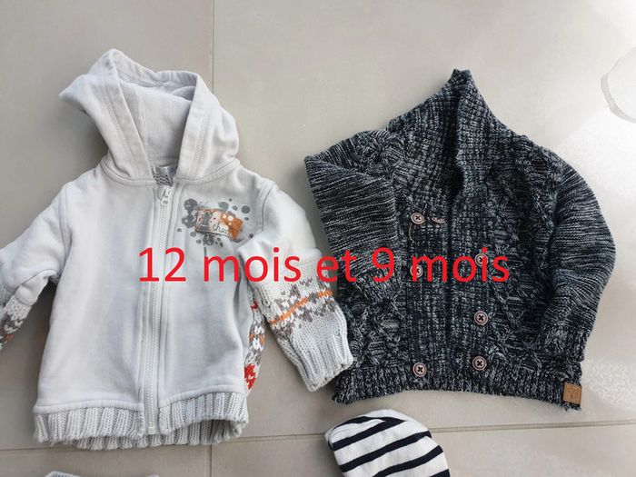 2 vestes kitchoun orchestra 1 an 12 mois et 9 mois