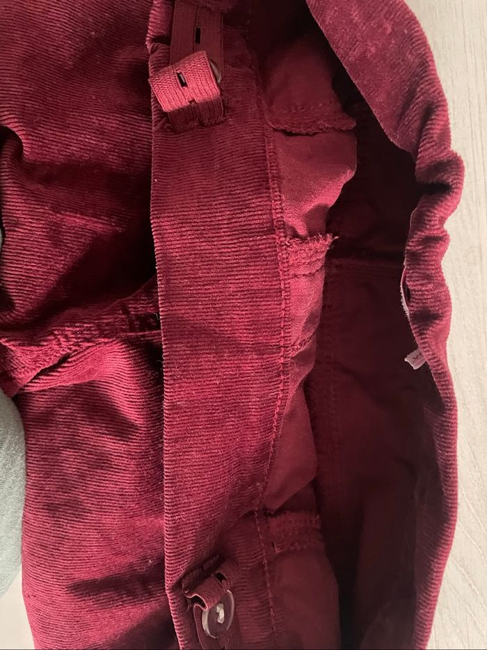 Pantalon velours bordeaux (10A) - photo numéro 4