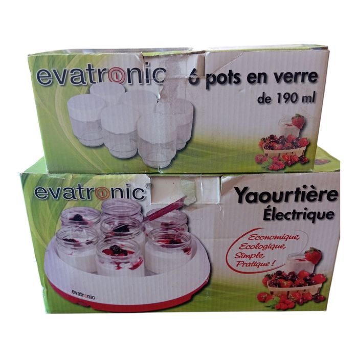 Yaourtière evatronic 7 pots + 6 pots supplémentaires - photo numéro 2