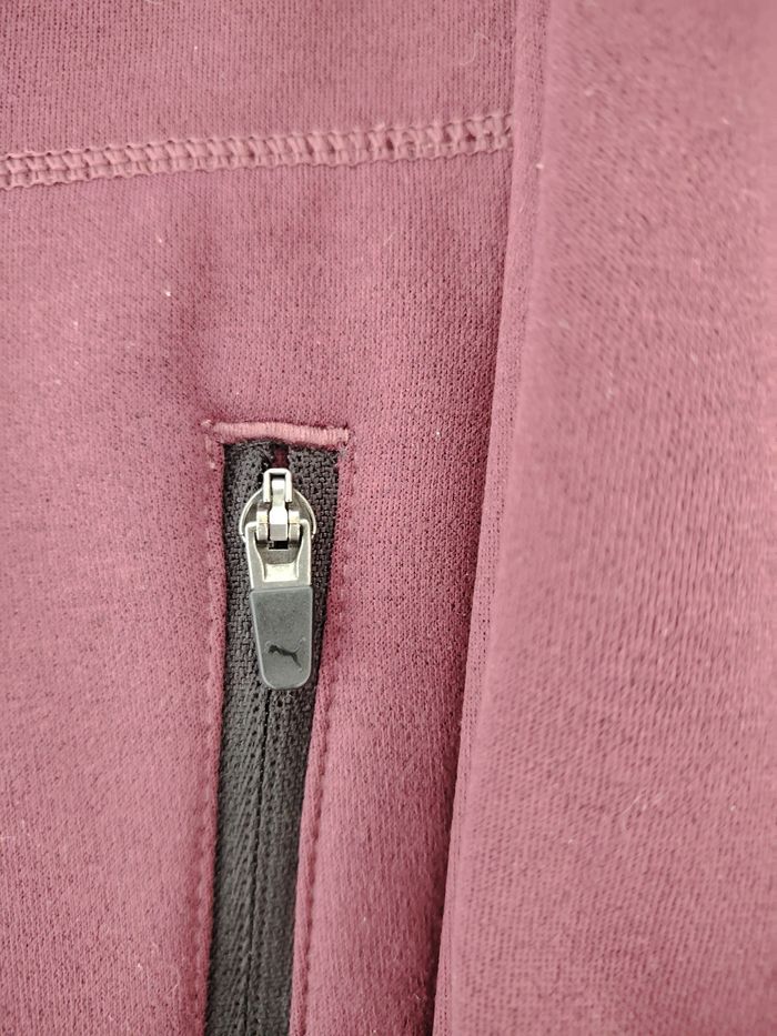 Veste à capuche Puma – Bordeaux & Noir TAILLE L - photo numéro 5