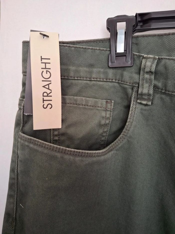 Pantalon jeans vert foncé monoprix homme neuf taille L 40 - photo numéro 4