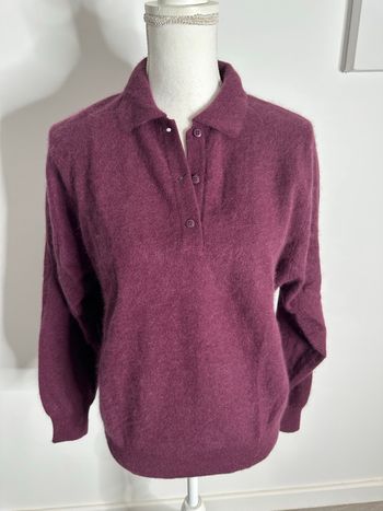 Pull en angora violet fabrication française 🇫🇷 Vintage T44 XXL