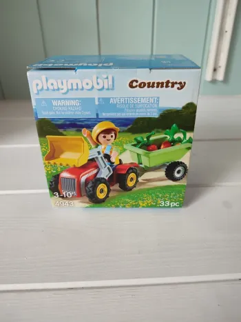 Playmobil 4943 Enfant avec tracteur et remorque