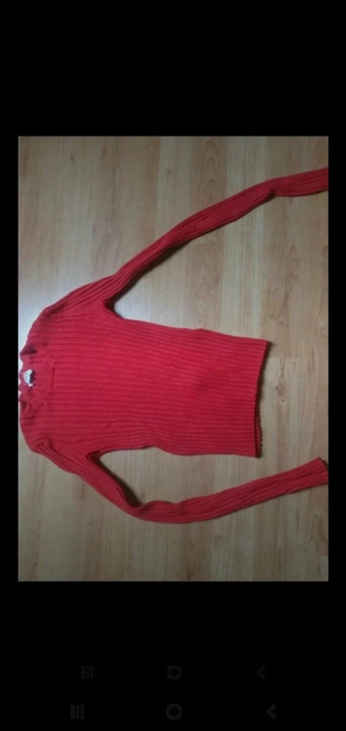 Pull chaussette rouge