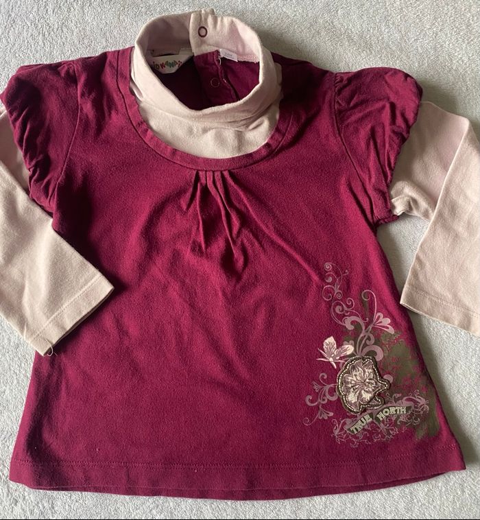 lot de 9 sous-pulls & t-shirts manches longues - 23/24 mois - photo numéro 3