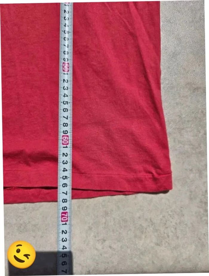 T-shirt Ralph Lauren L coupe col V Rouge Homme Men tee36 - photo numéro 5