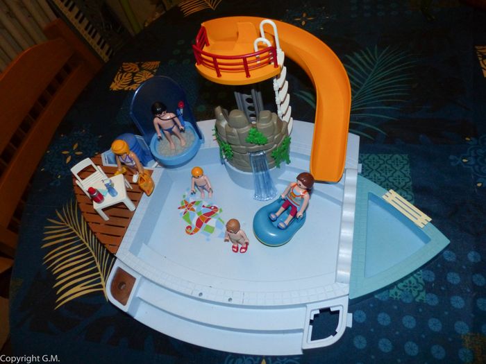 Lot playmobils la grande piscine avec toboggan - photo numéro 6