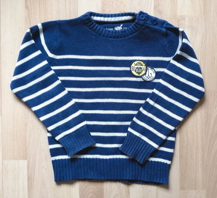 Pull mailles à rayures Sergent Major 5 ans
