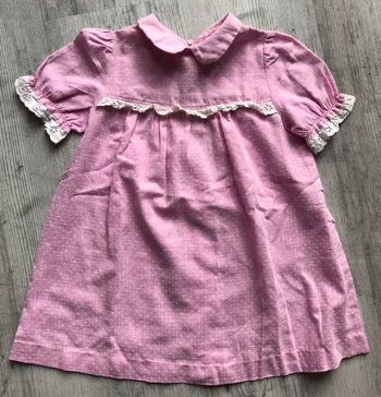 Robe rose vintage 2-3 ans