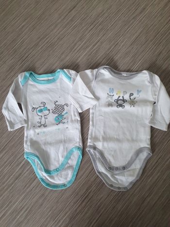 2 bodys Ml garçon 62 cm - 3M