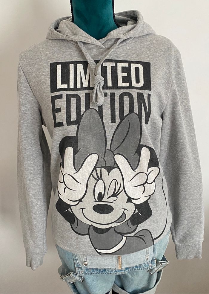 Pull Sweat Capuche Gris Disney Minnie