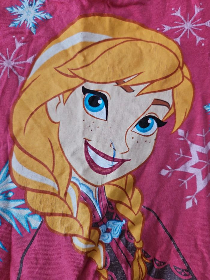 Tee-shirt manche longue fille Disney reine des neiges 6 ans - photo numéro 2