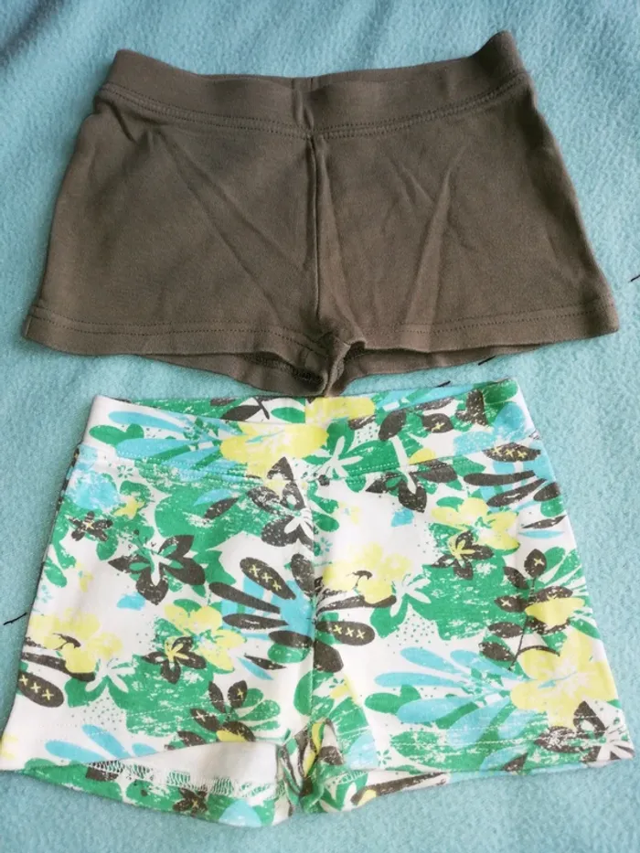 Deux shorts en coton pour l'été