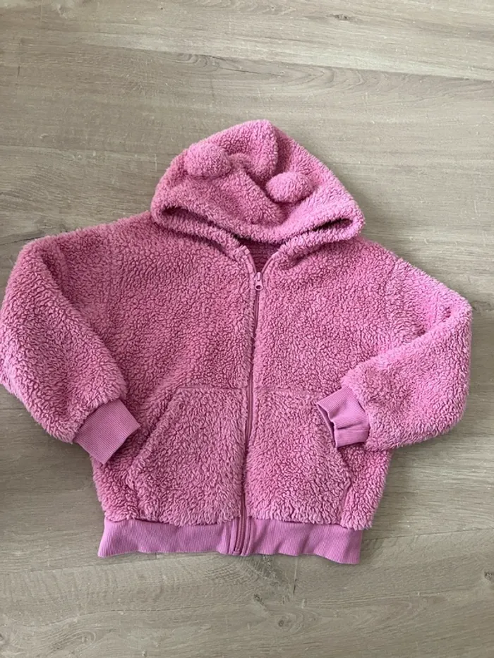 Pull veste H&M avec des oreilles 122/128 cm 6/8 ans