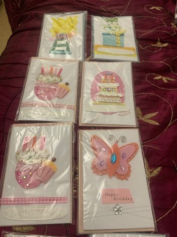 Lot de 8 carte anniversaires