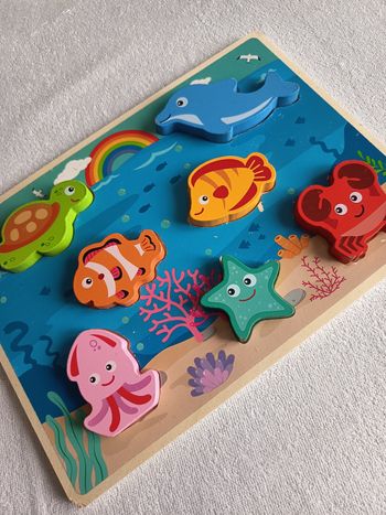 Puzzle 3D en bois mer 