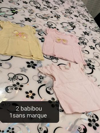 Lot tee shirts 23mois