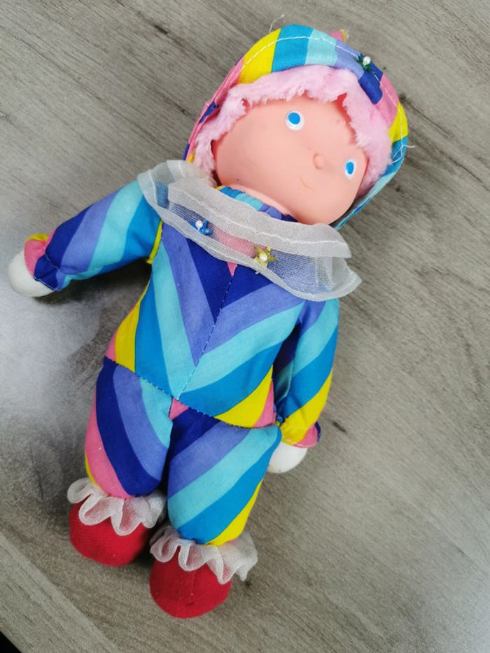 Poupée tissu ancienne garçon compteur d'étoiles - photo numéro 3