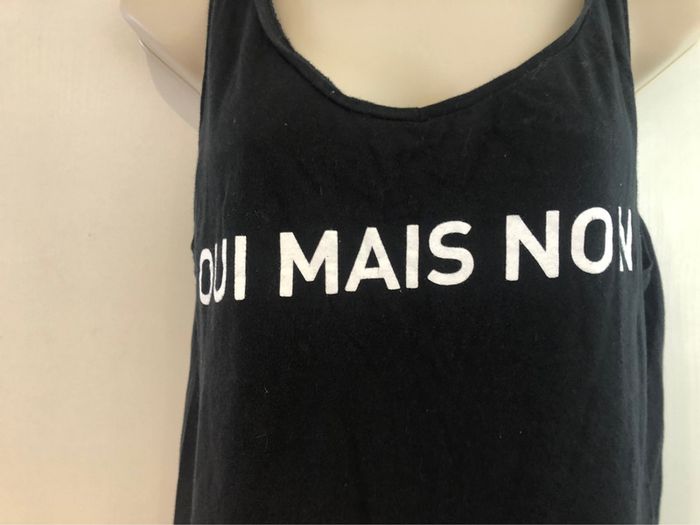 T-shirt noir et blanc World Wide oui mais non - photo numéro 3