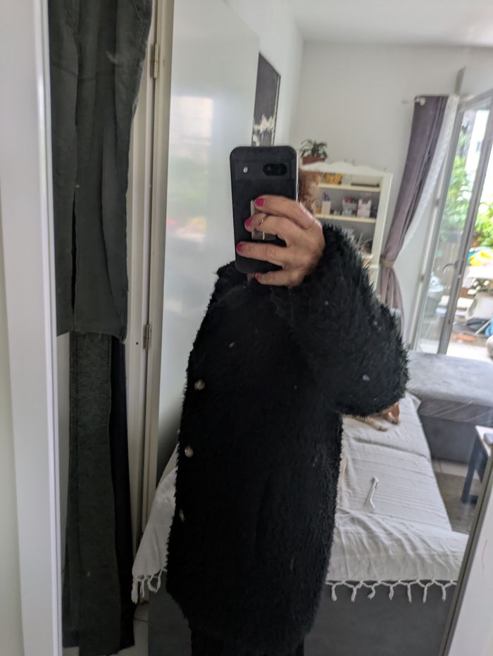 Manteau pilou noir Monoprix 40 - photo numéro 9