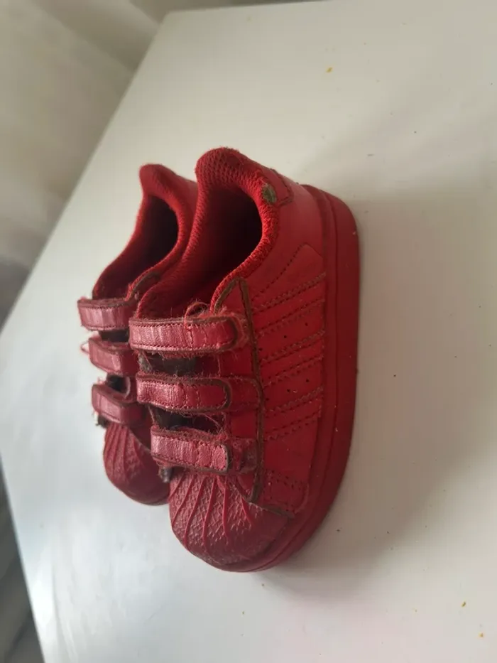 Chaussures, Adidas, rouge taille 22 1/2 - photo numéro 6